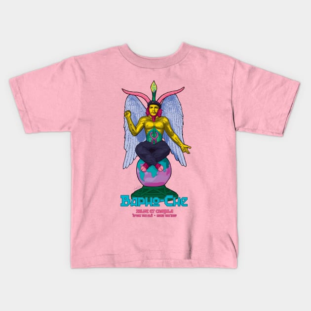 Bapho-Che (acid) Kids T-Shirt by BeSmartFightDirty